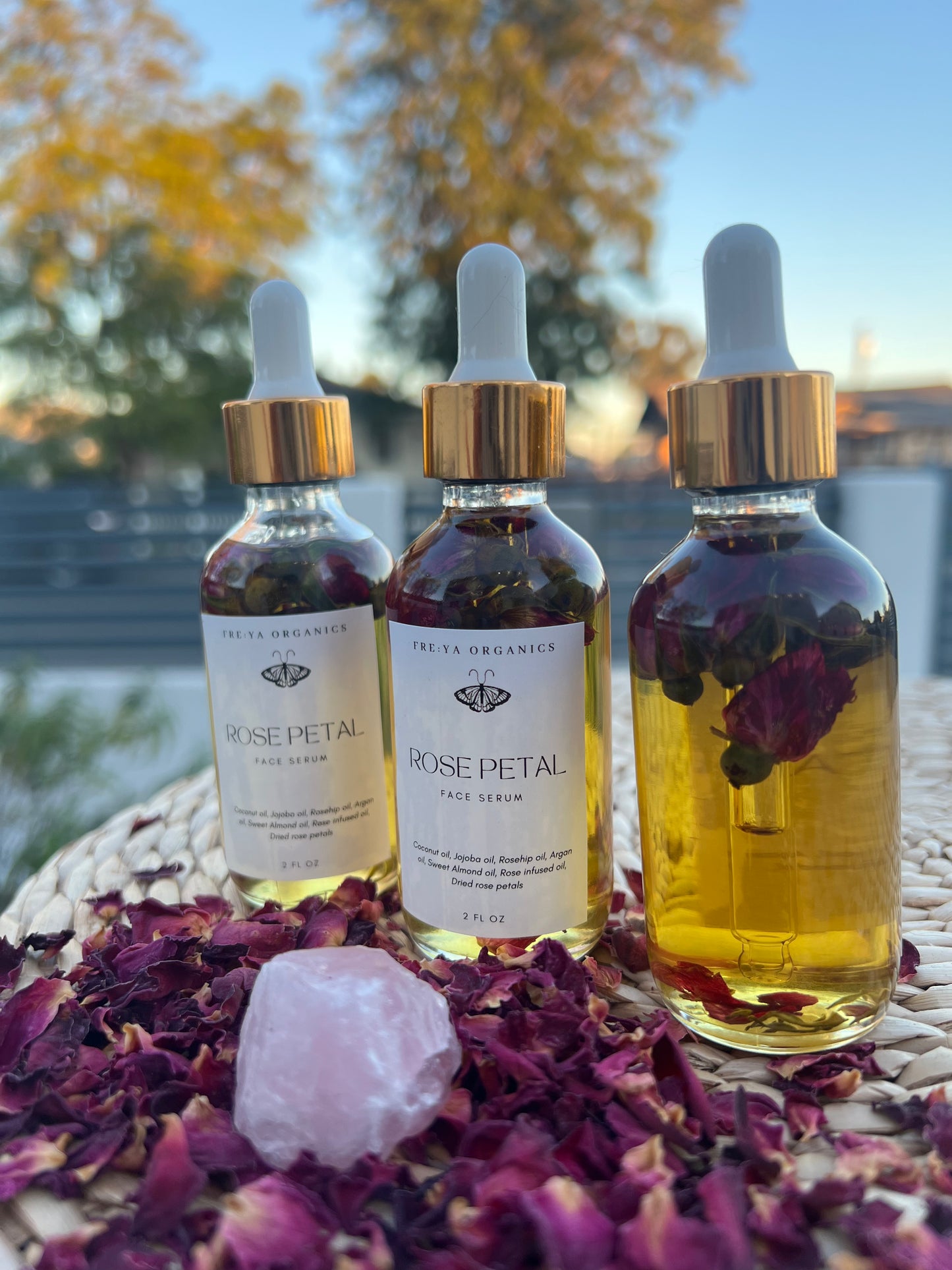 Rose petal face serum