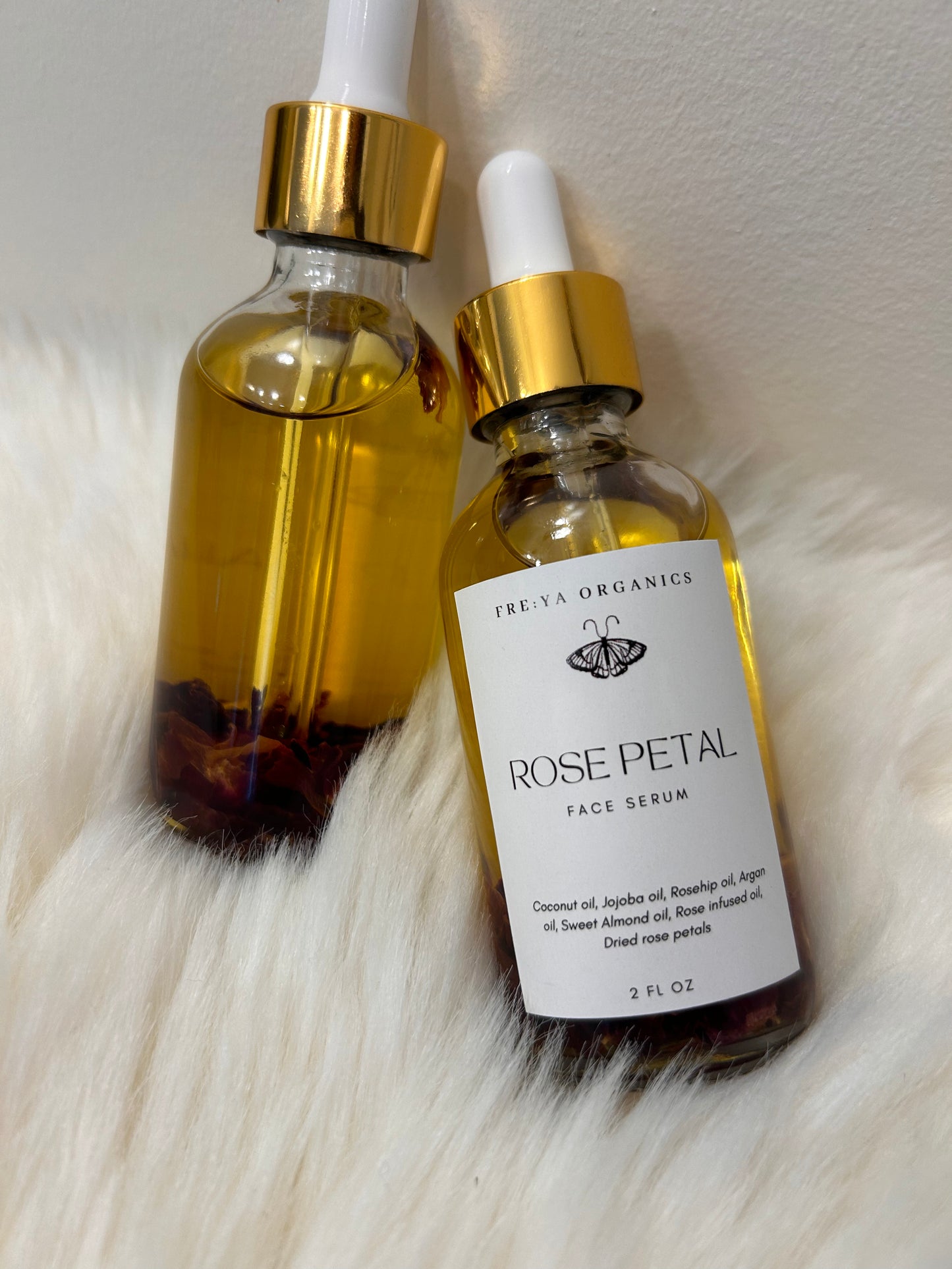 Rose petal face serum